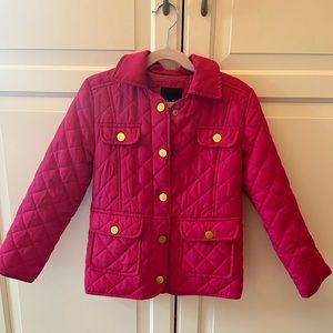Pink quilted coat